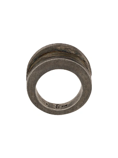 Parts Of Four Kadz Crescent Ring In Silver