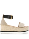 SEE BY CHLOÉ GLYN PLATFORM ESPADRILLES