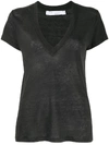 Iro V-neck Short-sleeve T-shirt In Grey