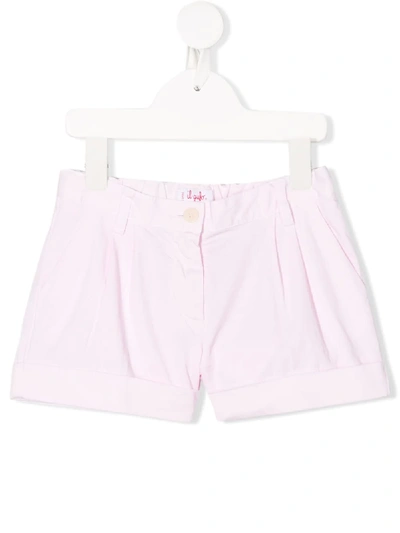 Il Gufo Kids' Tailored Turn Up Shorts In Pink