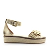 MICHAEL KORS FLORA GOLD SANDAL