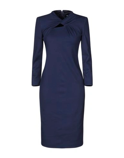 Giorgio Armani Midi Dresses In Blue