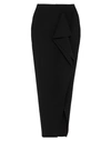 Rick Owens Womens Black Soft Pillar Stretch-wool Blend Maxi Skirt In Black