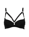 Maison Close Strap-embellished Padded Bra In Black