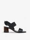 WHISTLES ADLEY TORT LEATHER HEELED SANDALS,R03625506