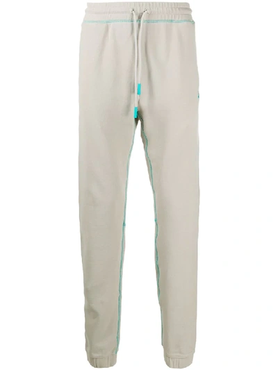 Marcelo Burlon County Of Milan Contrast Stitch Track Trousers In Grey