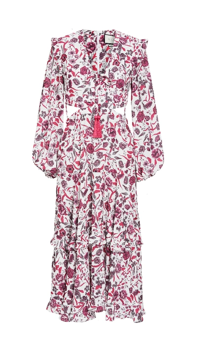 Alexis Nakkita Dress In Berry Floral