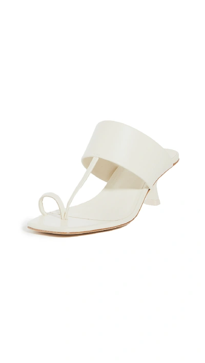 Cult Gaia Women's Yvette Leather Mules In Ivory