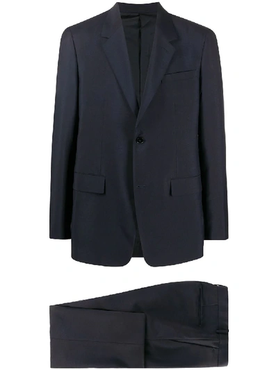 Jil Sander Single-breasted Two-piece Suit In Blue