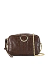 LOEFFLER RANDALL CROC-EFFECT CROSSBODY BAG