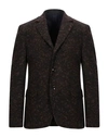 Mp Massimo Piombo Suit Jackets In Dark Brown