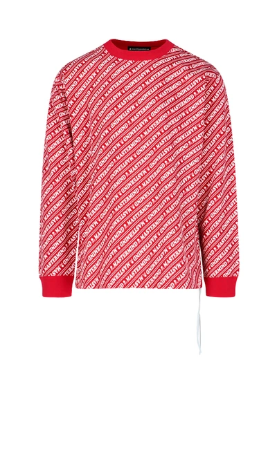 Mastermind Japan All-over Logo Sweatshirt In Red