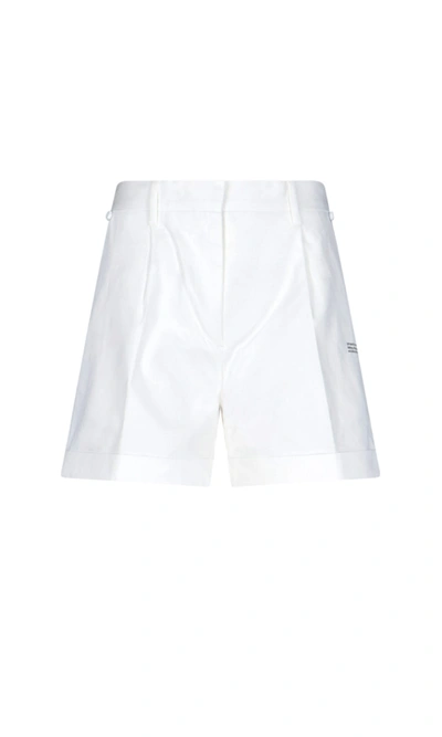 Off-white High-waisted Shorts In White