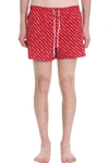 DSQUARED2 BEACHWEAR IN RED POLYESTER,11406390