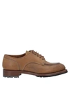 Santoni Edited By Marco Zanini Laced Shoes In Khaki