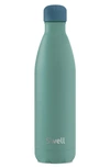 S'WELL COLOR PLAY COLLECTION KALE-ING IT 25-OUNCE INSULATED STAINLESS STEEL WATER BOTTLE,10025-A20-58430