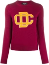 Dsquared2 Womens Bordeaux Sweater In Red
