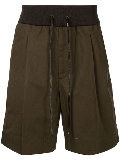 3.1 Phillip Lim Pull On Pleated Walking Shorts In Cedar