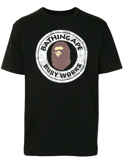 Bape 'busy Works' T-shirt In Black