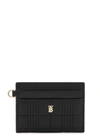 BURBERRY SANDON BLACK LEATHER CARD HOLDER,3161115