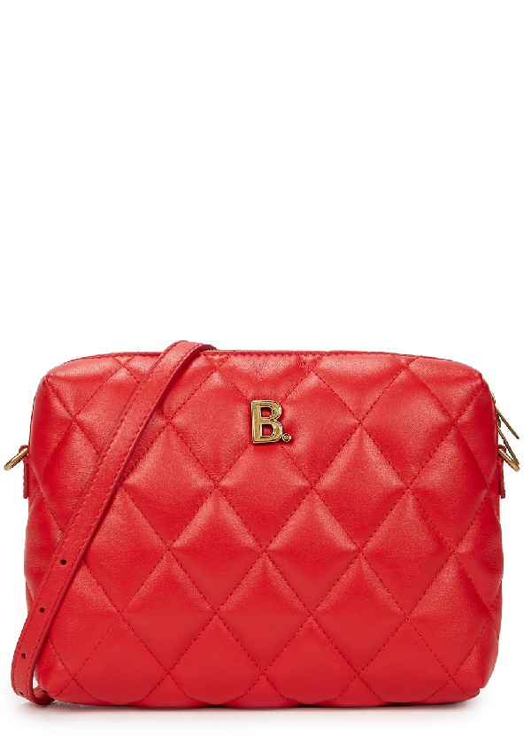 Balenciaga Touch Red Quilted Leather Cross-body Bag | ModeSens
