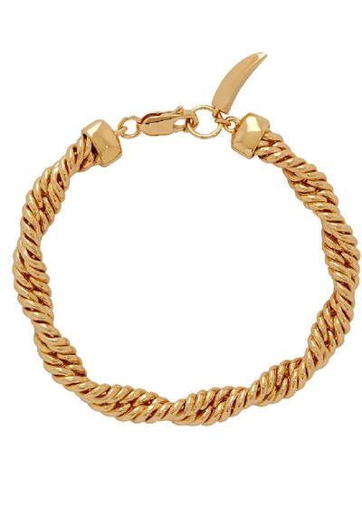 Missoma 'marina' Twisted Double Rope 18k Gold Plated Bracelet In Metallic