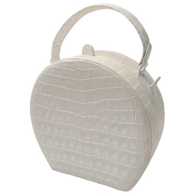 Pre-owned Nancy Gonzalez Leather Bag In White