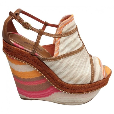 Pre-owned Missoni Cloth Sandal In Multicolour