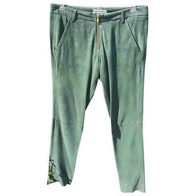 Pre-owned Ba&sh Straight Pants In Green