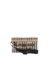 BURBERRY LETTERING POUCH IN ARCHIVE BEIGE