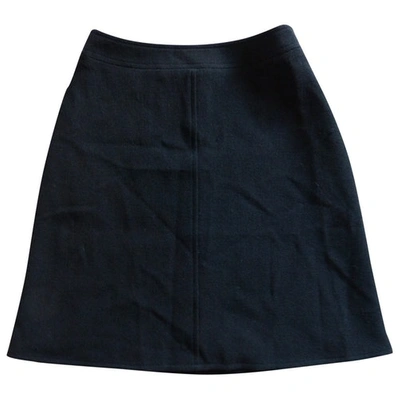 Pre-owned Ba&sh Wool Mini Skirt In Blue