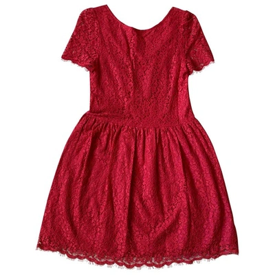 Pre-owned Ba&sh Mid-length Dress In Red