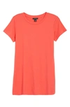 Halogenr Halogen Short Sleeve Crewneck Tee In Red Bittersweet