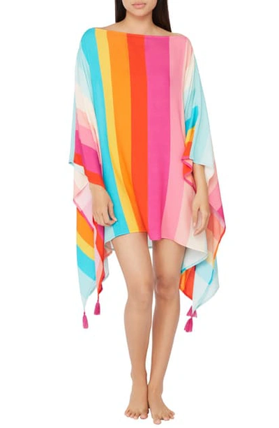 Trina Turk Sunrise Stripe Cover-up Caftan In Multi