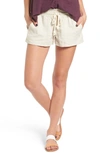 ROXY 'OCEANSIDE' LINEN BLEND SHORTS,ARJNS03007