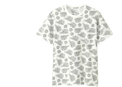 Pre-owned Kaws X Uniqlo X Peanuts Dust Cloud All Over Tee (japanese Sizing) White