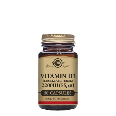 Solgar Vitamin D3 (cholecalciferol) 2200iu Capsules X 50