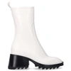 Chloé Women's Betty Block-heel Platform Rain Boots In White