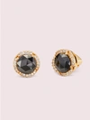 Kate Spade That Sparkle Pavé Round Large Studs In Clear/silver