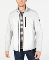 Calvin Klein Men's Infinite Stretch Soft Shell Jacket In White