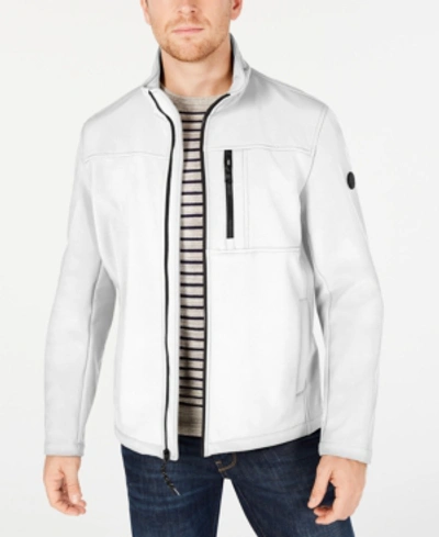Calvin Klein Men's Infinite Stretch Soft Shell Jacket In White