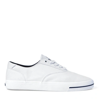 Ralph Lauren Cp-93 Canvas Low-top Sneaker In White/aviator Navy