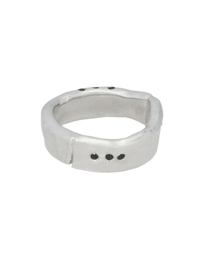 Ali Grace Jewelry Sterling & Black Diamond Ring In Silver