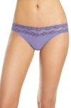 Natori Bliss Perfection Thong In Stonewash/ Dark Night