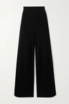 ALAÏA Crepe wide-leg trousers