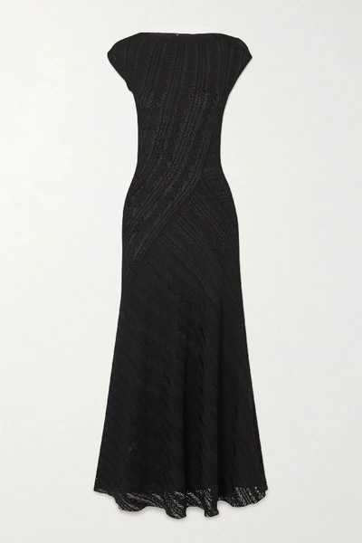 Alaïa Stretch-lace Maxi Dress In Black