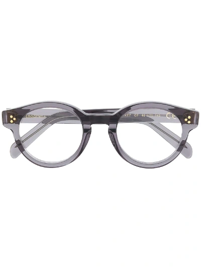 Epos Garret Round-frame Glasses In Grey