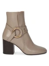 CHLOÉ WOMEN'S DEMI LEATHER ANKLE BOOTS,0400012504940