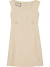 GUCCI GG-BUTTON A-LINE DRESS