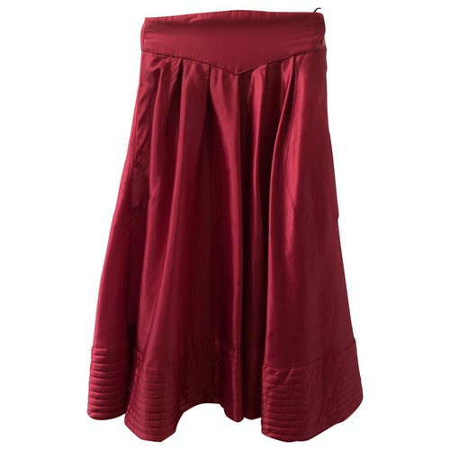 Pre-Owned Mugler Silk Skirt | ModeSens
